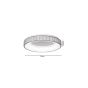 Πλαφονιέρα Οροφής Σχοινί D50x9,5cm LED 25w 3CCT 2500lm Inlight 42042